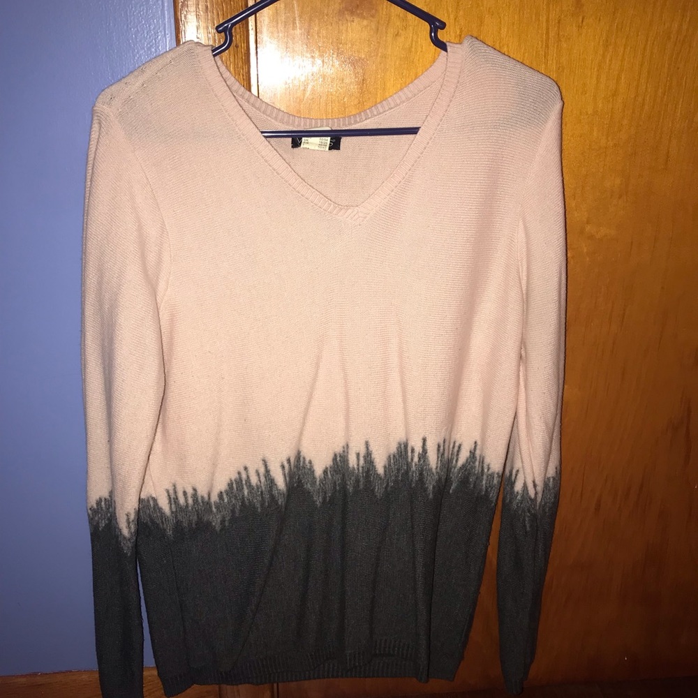 Pink and gray sweater
